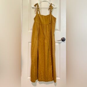 Mustard Yellow Maxi Sun Dress NWT